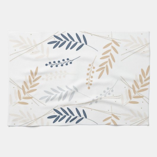 Linge De Cuisine branche florale (Horizontal)