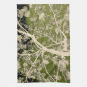 Linge De Cuisine Branches à fleurs (Vertical)