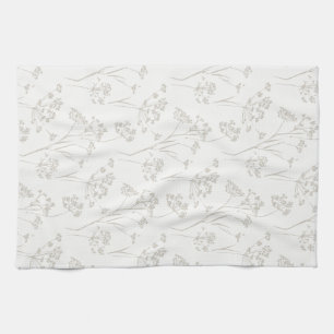 Linge De Cuisine Branches côtières fleurs sèches de nature apaisant