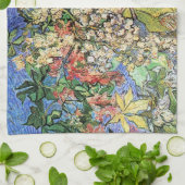 Linge De Cuisine Branches de châtaignes florissantes par Vincent va (Plié)