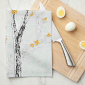 Linge De Cuisine Branches de l'arbre d'automne avec feuilles de aut (Quart Plié)