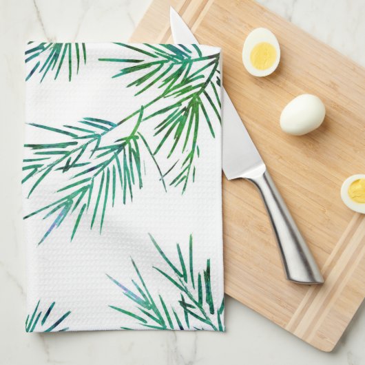 Linge De Cuisine Branches de pin (Quart Plié)