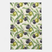 Linge De Cuisine Branches et olives par Natasha Us (Vertical)