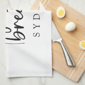 Linge De Cuisine Breathe Dandelion Nom personnalisé (Quart Plié)