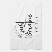 Linge De Cuisine Breathe Dandelion Nom personnalisé (Vertical)