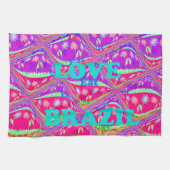 Linge De Cuisine Brésil Belle Samba couleurs traditionnelles (Horizontal)