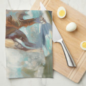 Linge De Cuisine Bretagne Spaniel Beach Surf Peinture (Quart Plié)