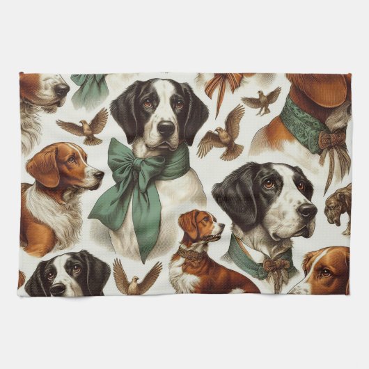 Linge De Cuisine Bretagne vintage sans fil (Horizontal)