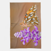 Linge De Cuisine Bright Orange Gulf Fritillary Butterfly (Vertical)