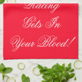 Linge De Cuisine Bright Red Racing Theme Shop (Plié)