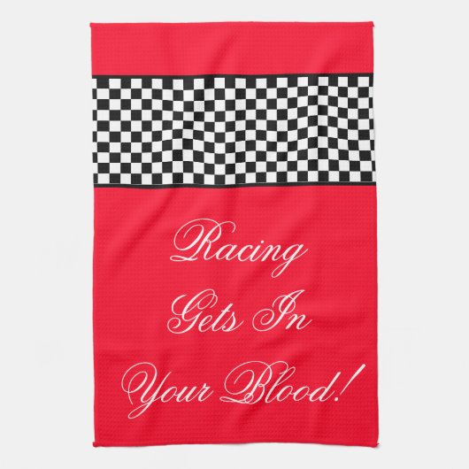 Linge De Cuisine Bright Red Racing Theme Shop (Vertical)
