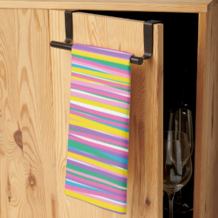 Linge De Cuisine Bright Vertical Summer Stripes