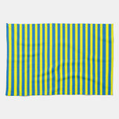 Linge De Cuisine Bright Yellow and Blue Stripes (Horizontal)