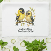 Linge De Cuisine Brillant Goldfinch américain (Plié)