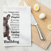 Linge De Cuisine Brindle Français Bulldog (Quart Plié)