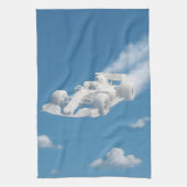 Linge De Cuisine Bring me blue sky and fluffy white clouds whims (Vertical)