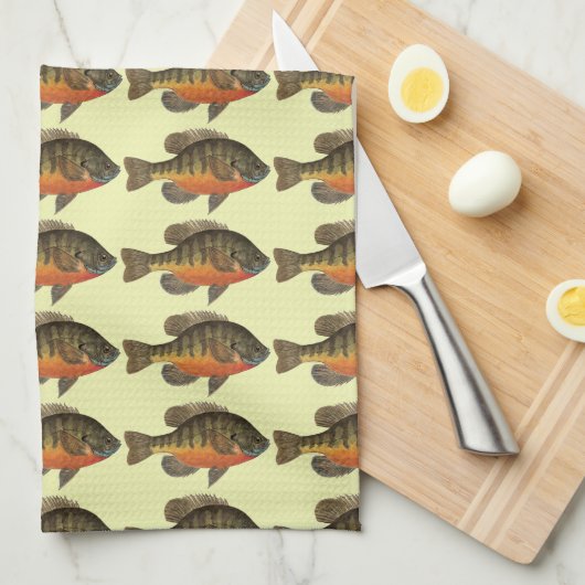 Linge De Cuisine Brise de Bluegill (Quart Plié)