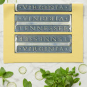 Linge De Cuisine Bristol Virginia Tennessee Marker jaune (Plié)