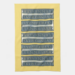Linge De Cuisine Bristol Virginia Tennessee Marker jaune
