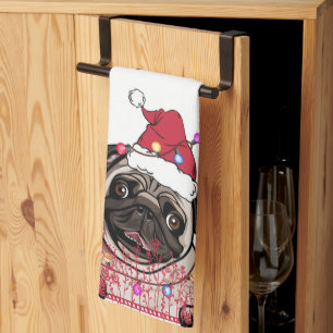 Linge De Cuisine British Bull Dog cadeau de Noël personnalisé