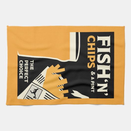 Linge De Cuisine British Classic Fish and Chips (Horizontal)