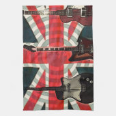 Linge De Cuisine British Union Jack Flag Rock Roll Electric Guitar (Vertical)