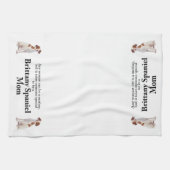 Linge De Cuisine Brittany Spaniel Maman (Horizontal)
