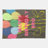 Linge De Cuisine Bro Art d'anniversaire heureux (Horizontal)