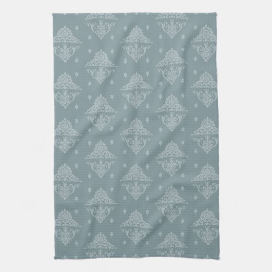 Linge De Cuisine Brocade sur vert (Vertical)