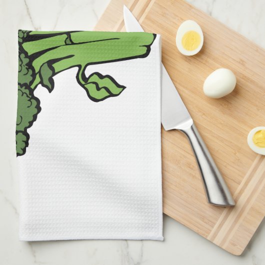 Linge De Cuisine Broccoli vert (Quart Plié)