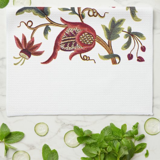 Linge De Cuisine Broderie jacobéenne (Plié)