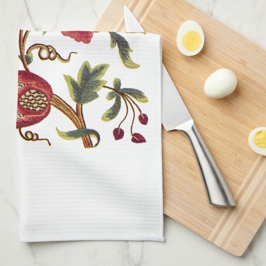 Linge De Cuisine Broderie jacobéenne (Quart Plié)