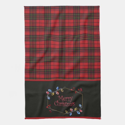 Linge De Cuisine Brodie Red Original Tartan Christmas (Vertical)