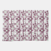 Linge De Cuisine brown and white floral pattern (Horizontal)