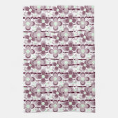 Linge De Cuisine brown and white floral pattern (Vertical)