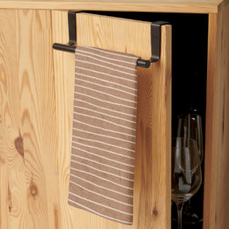Linge De Cuisine Brown Caramel Pale Stripes