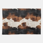 Linge De Cuisine Brown Crème Noir Vache du Sud-Ouest (Horizontal)