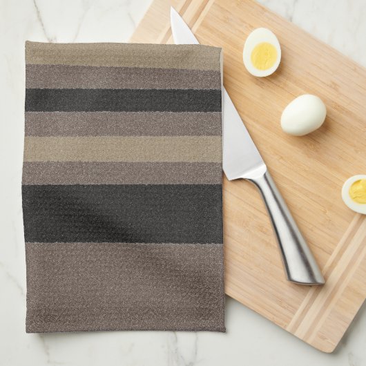 Linge De Cuisine Brown et noir (Quart Plié)