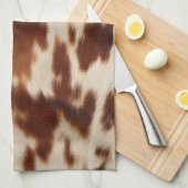 Linge De Cuisine Brown noir blanc (Quart Plié)