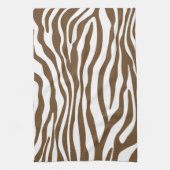 Linge De Cuisine Brown Poster de animal Zebra (Vertical)