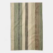 Linge De Cuisine Brown rustique et vert de la nature (Vertical)