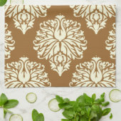 Linge De Cuisine Brown sucre Southern Cottage Damask (Plié)