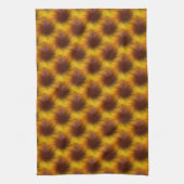 Linge De Cuisine Brown Yellow Swirl Motif Abstrait (Vertical)