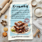 Linge De Cuisine Brownies Recette personnalisée