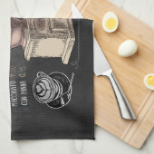 Linge De Cuisine Broyeur de café : Café en tableau noir (Quart Plié)