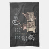 Linge De Cuisine Broyeur de café : Café en tableau noir (Vertical)