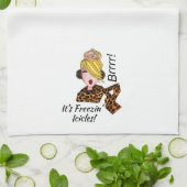 Linge De Cuisine "Brrrr - C’est les Icicles de Freezin !" (Plié)