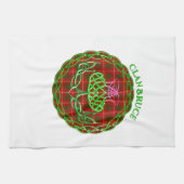 Linge De Cuisine Bruce Scottish Tartan Celtic Thistle (Horizontal)