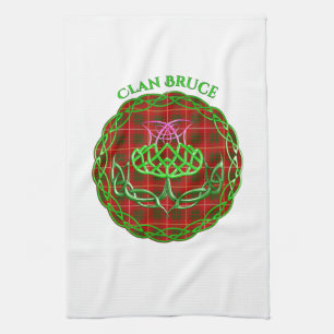 Linge De Cuisine Bruce Scottish Tartan Celtic Thistle