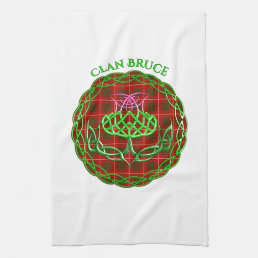 Linge De Cuisine Bruce Scottish Tartan Celtic Thistle (Vertical)
